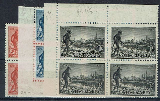 Image of Australia SG 147a/9a UMM British Commonwealth Stamp